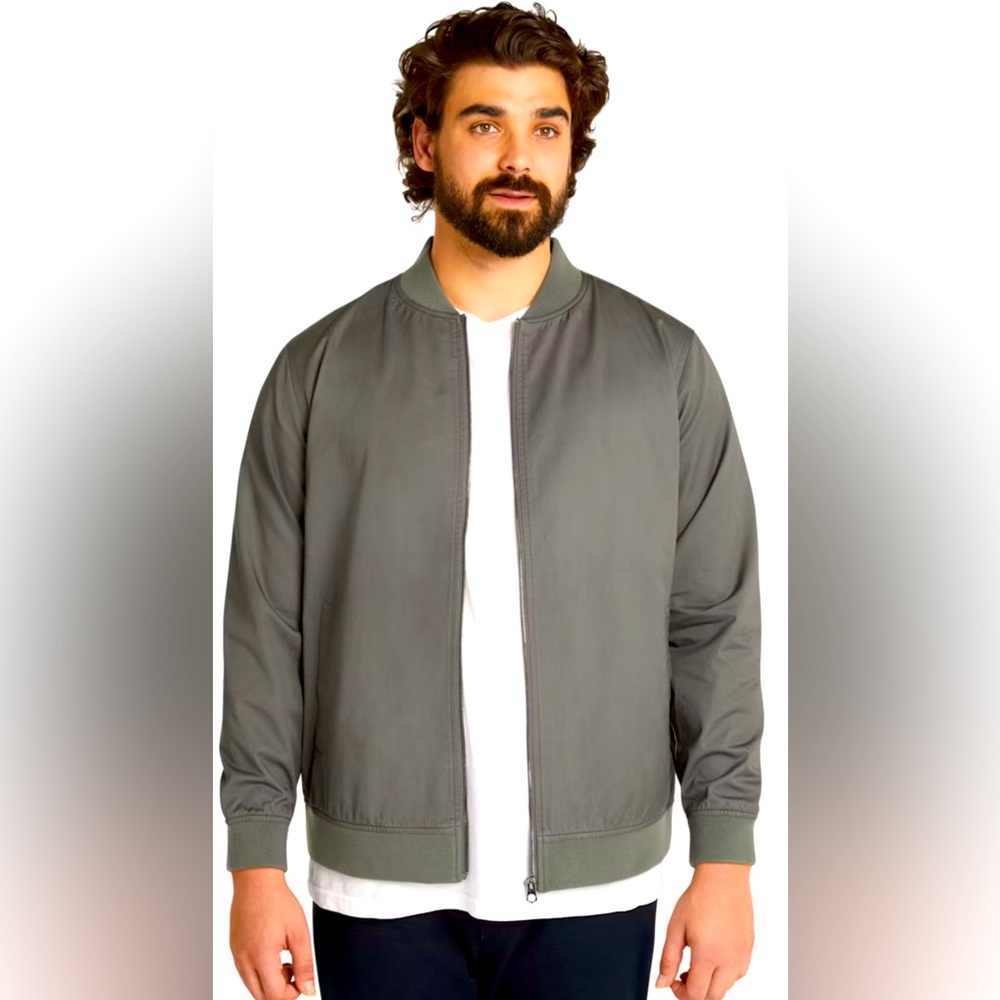 Men's Gray Bomber Jacket